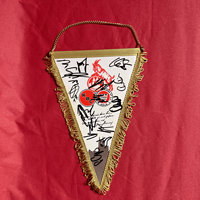 Signierter Retrowimpel