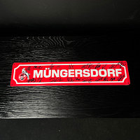 Signiertes Blechstraßenschild "Müngersdorf" (1)