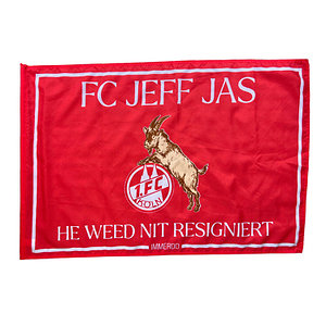 Stockfahne "FC jeff jas" 90x60 cm