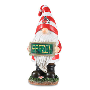 Gartenzwerg "EFFZEH" leuchtend