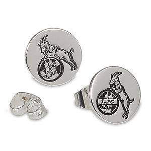 Ohrstecker "Logo" rund