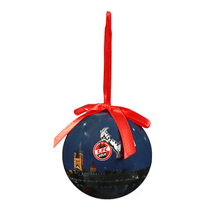 Weihnachtsbaumkugel "Skyline" blau