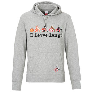 Hoodie "Vereinsstr." grau