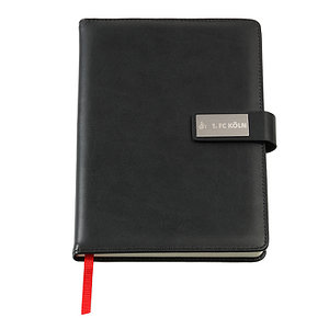 Notizbuch schwarz Clip