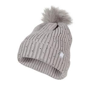 Strickbeanie "Strass" mit Bommel