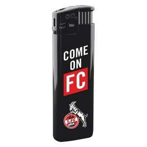 1. FC Köln Feuerzeug Mit Logo - Schwarz & Wiederbefüllbar