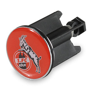 Waschbeckenstöpsel "Logo" rot