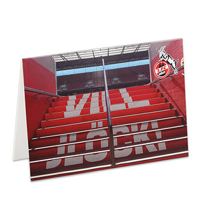 Grußkarte "Vill Jlöck!"