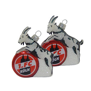 Weihnachtsbaumanhänger "Logo" 2er Set
