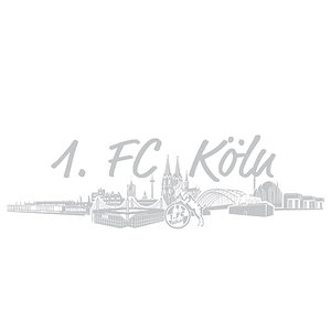 STICKER AUFKLEBER „Geißbock” 1 FC KÖLN 15 cm 