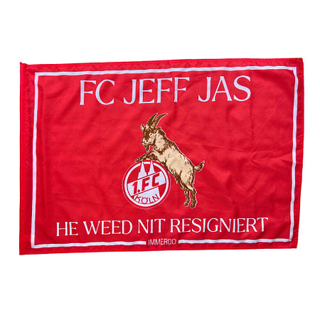 Stockfahne "FC jeff jas" 90x60 cm