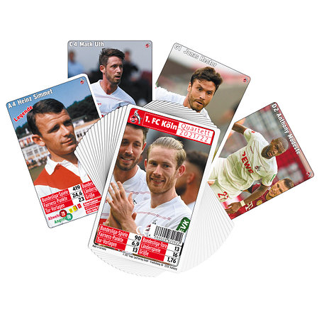 1 FC Köln Quartett Kartenspiel 2020/2021 Karten Fußball Bundesliga Neu OVP 