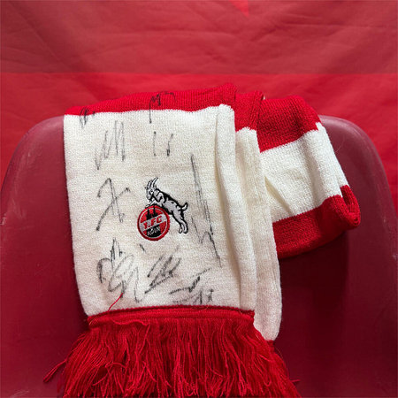 Signierter Schal "Blockstreifen"