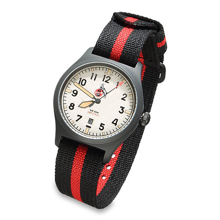 Armbanduhr "Logo" m. Stoffarmband