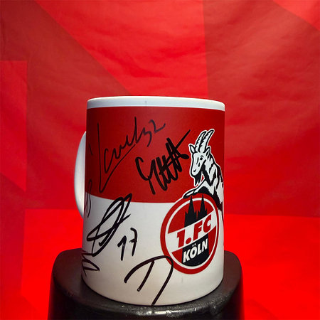 Signierte Tasse "Logo"