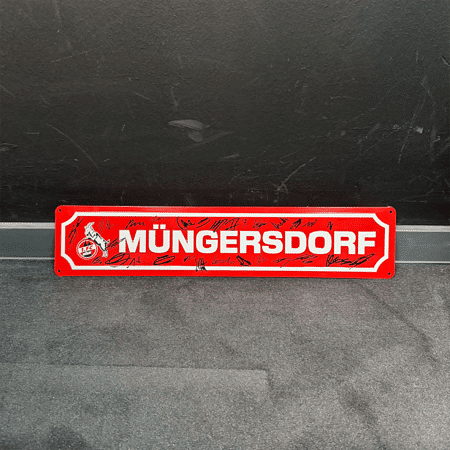 Sign. Blechschild Müngersdorf