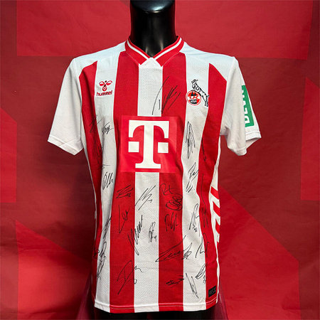 Mannschaftssigniertes Frauen-Heimtrikot