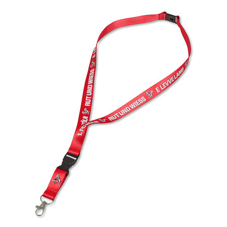 Lanyard "E levve lang" rot