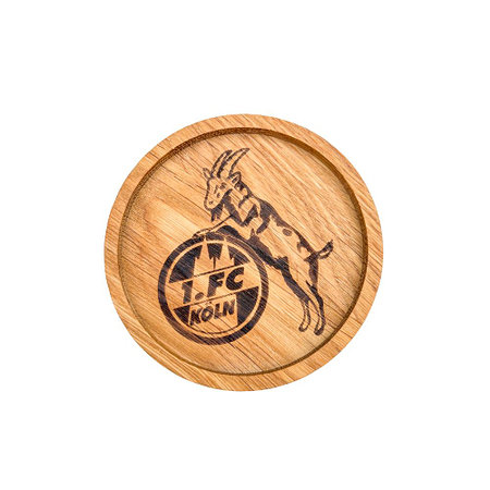 Holzuntersetzer "Logo"