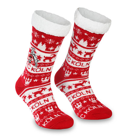 Hüttensocken "Rut un wiess"