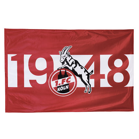 100 x 150 cm Schwenkfahne 2020 Neu 1.FC Köln Stockfahne Fahne 1948 Gr 