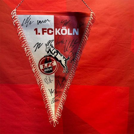 Signierter Schmuckwimpel "Logo" (28 cm)