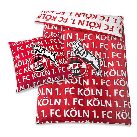 Wendebettwäsche 1. FC Köln rot