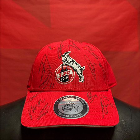 Signierte Cap "Basic Logo" Rot