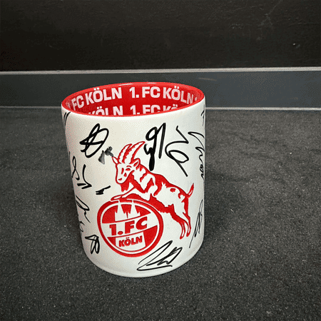 Sign. Tasse "Prägung" weiß