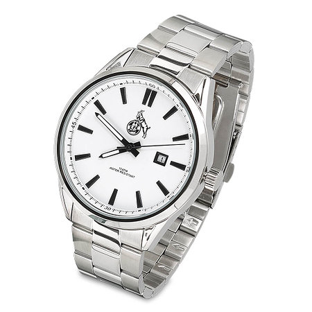 Armbanduhr Silber/Weiß