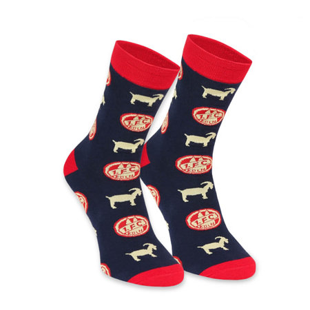 Gemusterte Socken "Blau"