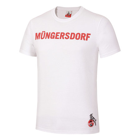 T-Shirt "Müngersdorf" weiß rot
