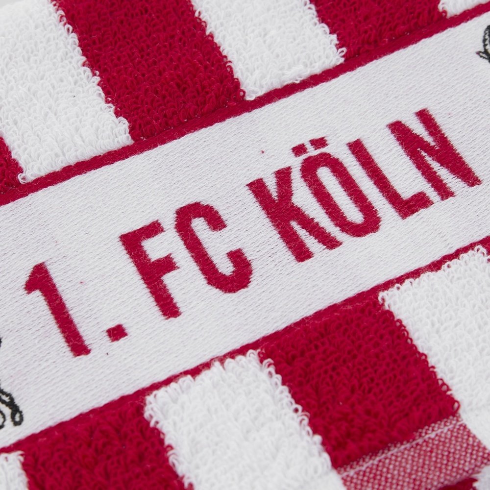 FC Köln Gästehandtuch 2-er Set Blockstreifen 30 x 50 cm 1