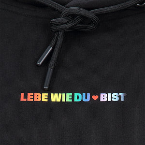 Hoodie "Lebe wie du bist"