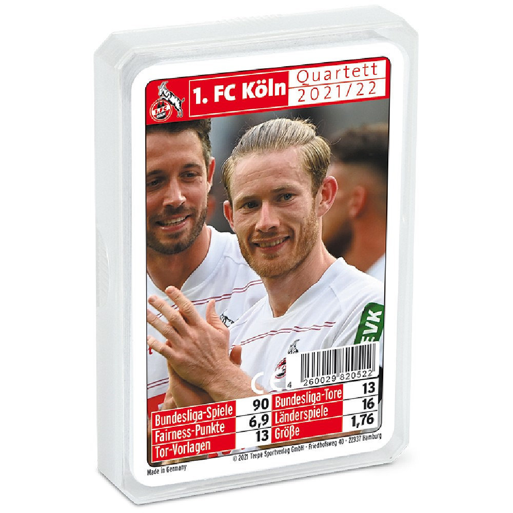 2020 Karten Fußball Bundesliga Neu OVP 1 FC Köln Quartett Kartenspiel 2019 