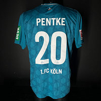 Matchvorbereitetes Trikot Pentke KOE:FCU (2)