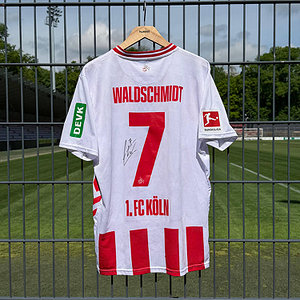 Signiertes Matchworntrikot Waldschmidt KOE:LEV