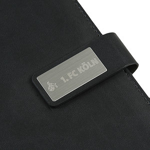 Notizbuch schwarz Clip