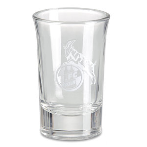 Schnapsbank "1. FC Köln" mit 4 Gläsern