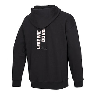 Hoodie "Lebe wie du bist" schwarz