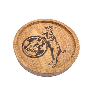 Holzuntersetzer "Logo"