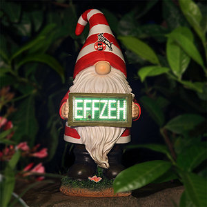 Gartenzwerg "EFFZEH" leuchtend