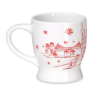 Glühweinbecher "Winter en Kölle" weiß