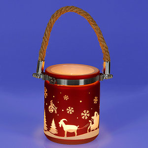 Teelichthalter "Winterlandschaft"