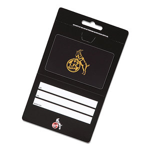 Gutscheinkarte "Logo" gold