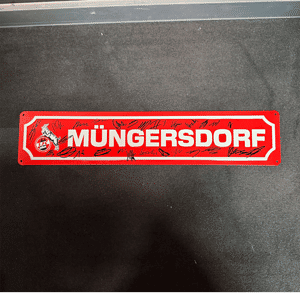 Sign. Blechschild Müngersdorf