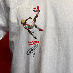 Signiertes T-Shirt Fallrückzieher Ache