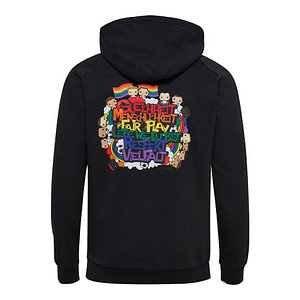 Freizeithoodie Schwarz "Diversity" Senior