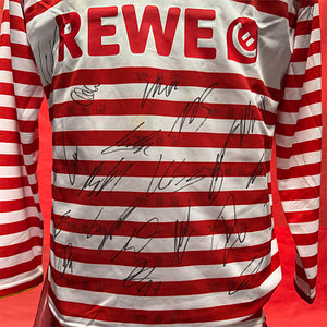 Mannschaftssigniertes Karnevalstrikot