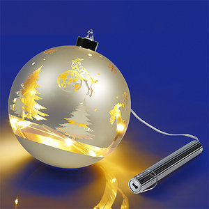 Weihnachtsbaumkugel "Leuchtend" (15 cm)